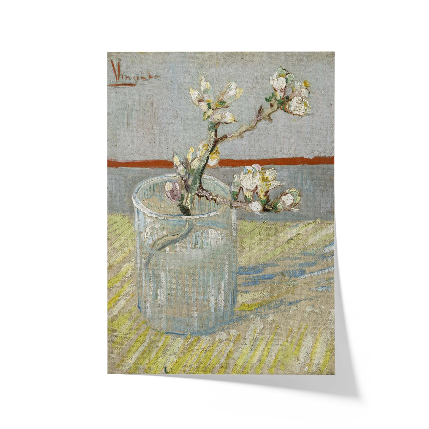 Sprig of Flooring Almond In A Glass | Vincent van Gogh | 1890