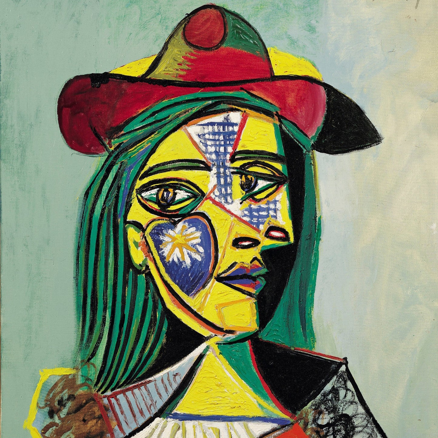 Woman in Hat and Fur Collar | Pablo Picasso | 1937