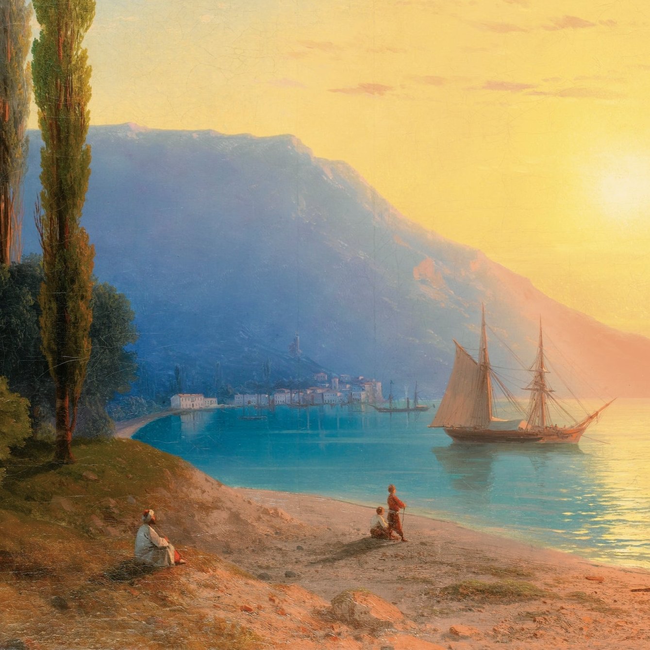 Sunset Over Yalta | Ivan Aivazovsky | 1861