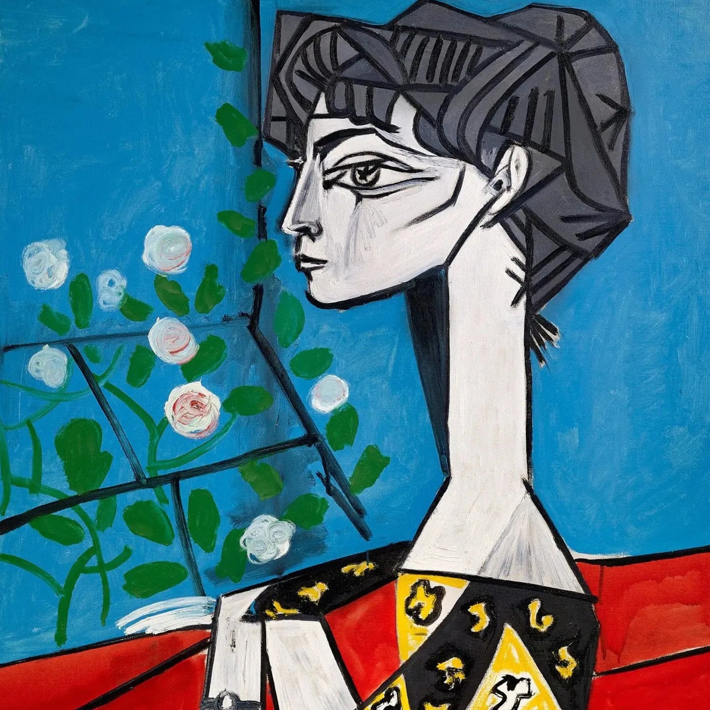 Jacqueline with Flowers | Pablo Picasso | 1954