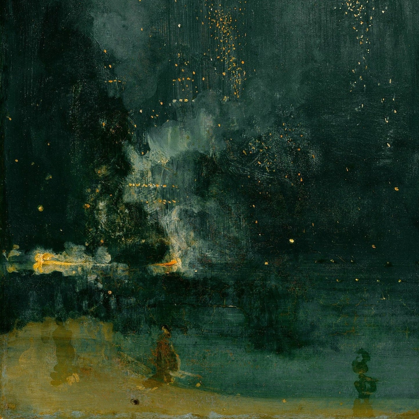 Nocturne in Black and Gold - The Falling Rocket | James Abbott McNeill Whistler | 1875