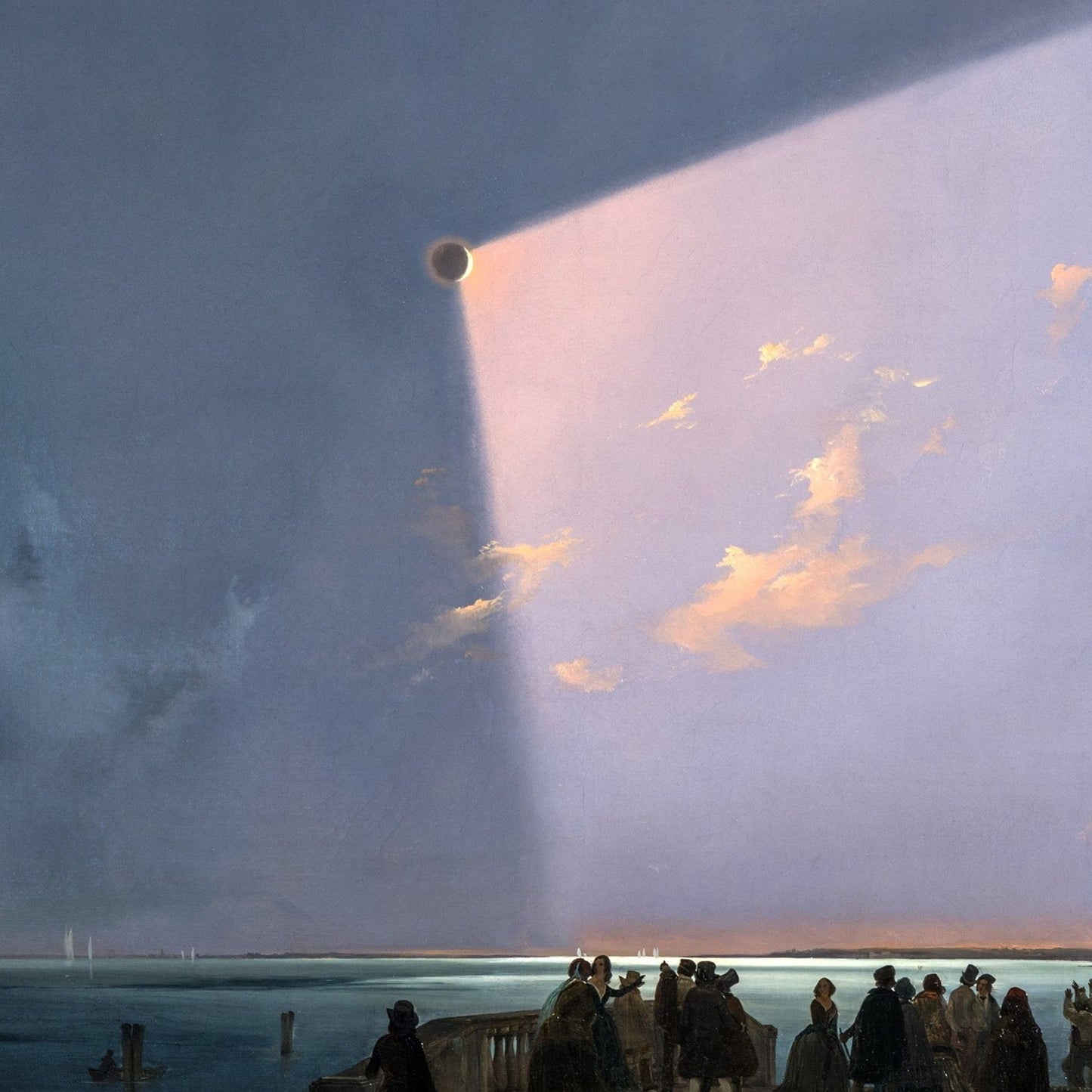 The Eclipse of the Sun in Venice | Ippolito Caffi | 1842