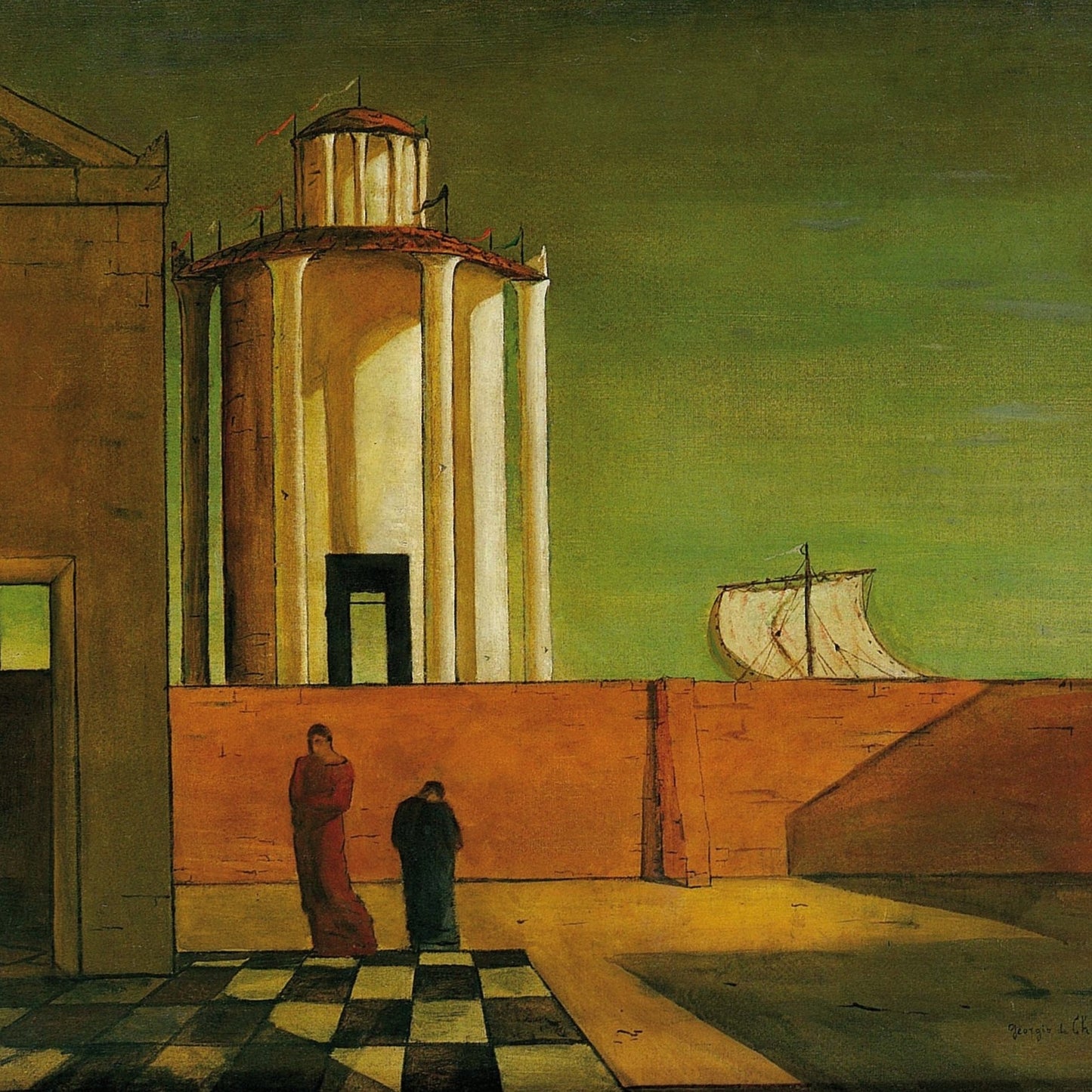 The Enigma of The Arrival and the Afternoon | Giorgio de Chirico | 1912