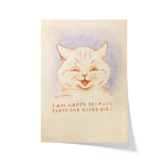 I Am Happy Because Everyone Loves Me | Louis Wain | 1928