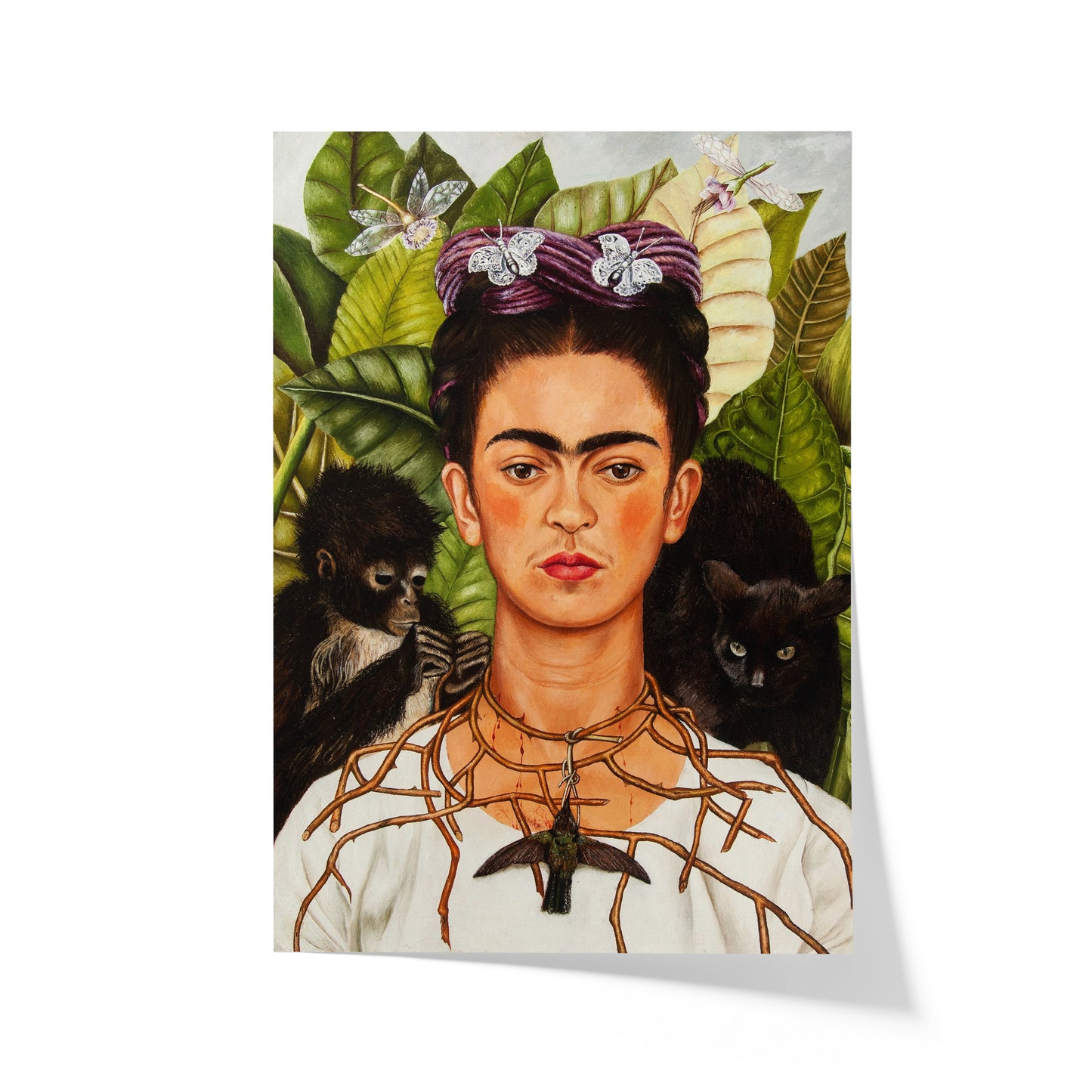 Self-Portrait with Thorn Necklace and Hummingbird | Frida Kahlo | 1940