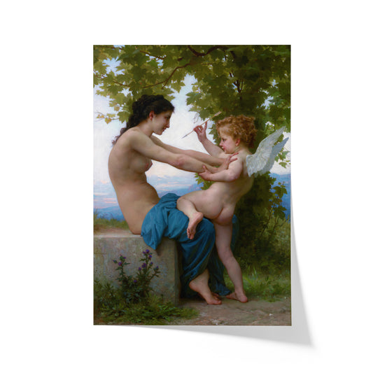 A Young Girl Defending Herself Against Love | William-Adolphe Bouguereau | 1880