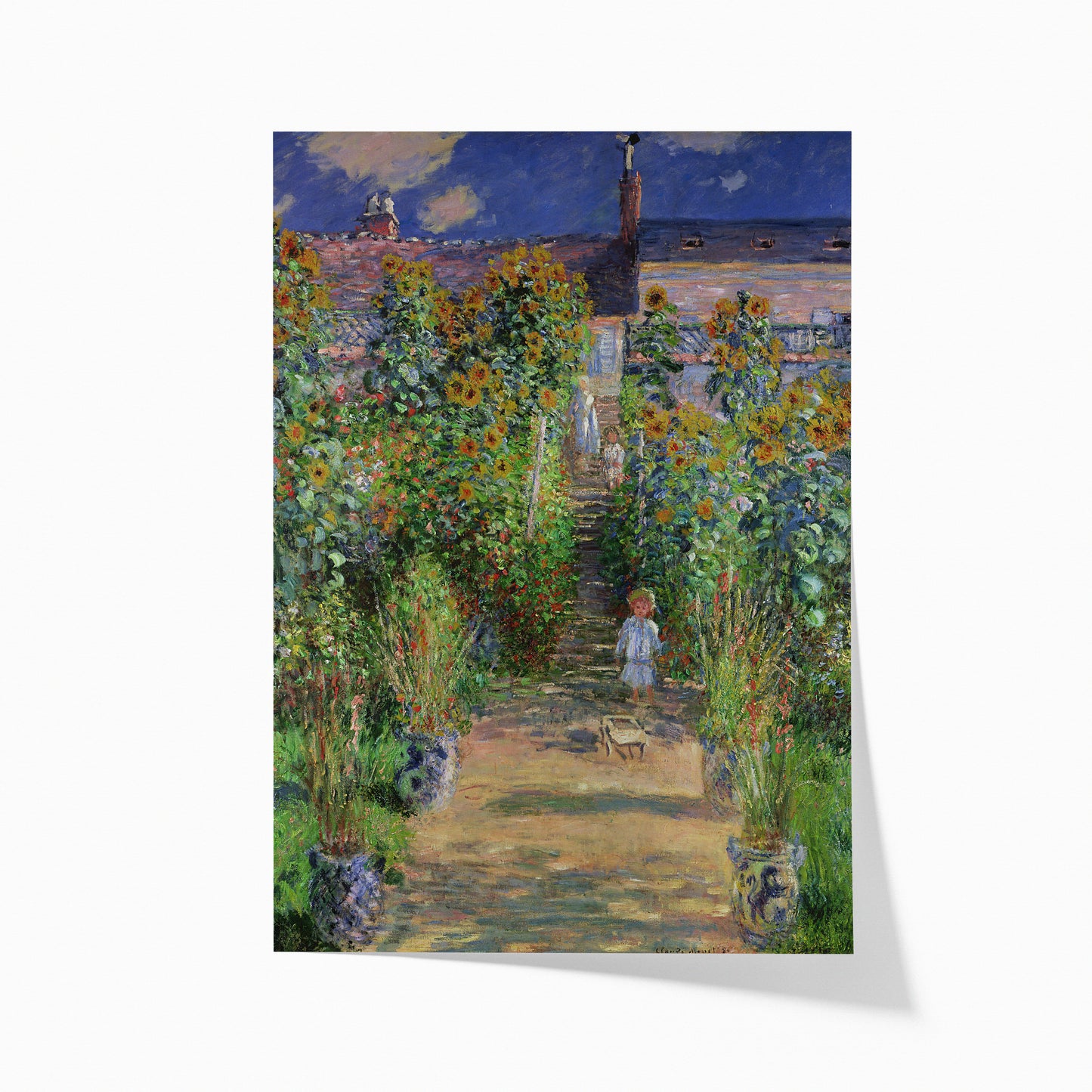 Monet's Garden at Vétheuil | Claude Monet | 1880