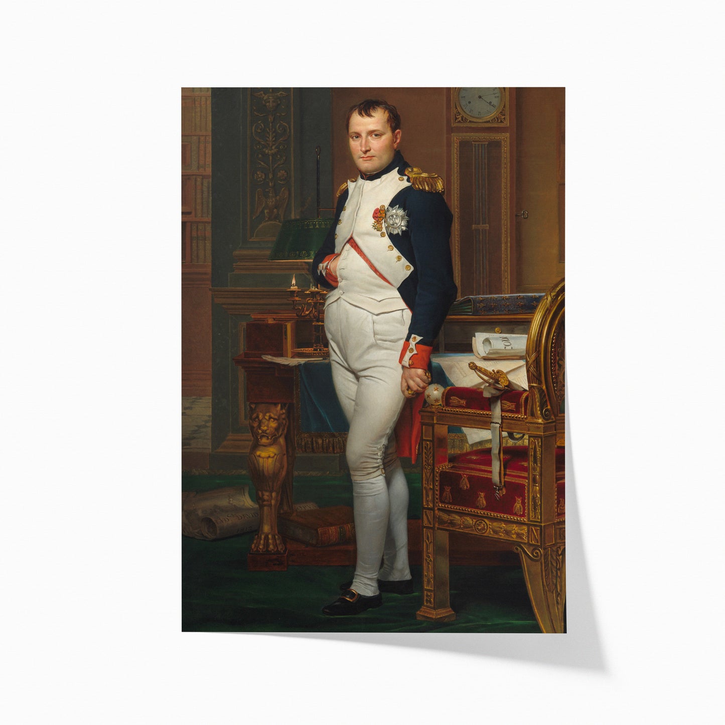 The Emperor Napoleon in His Study at the Tuileries | Jacques-Louis David | 1812