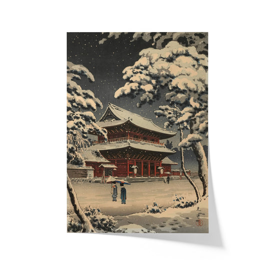 Zojo-ji Temple in Snow | Tsuchiya Koitsu | 1870 - 1949