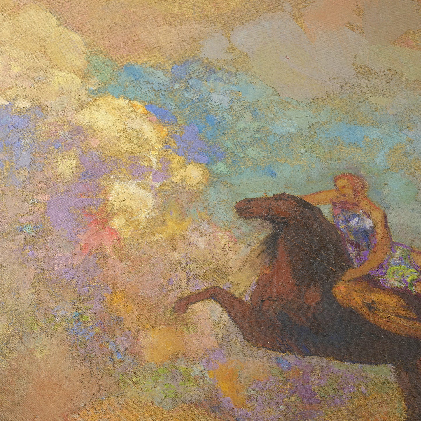 Muse on Pegasus | Odilon Redon | 1907-10