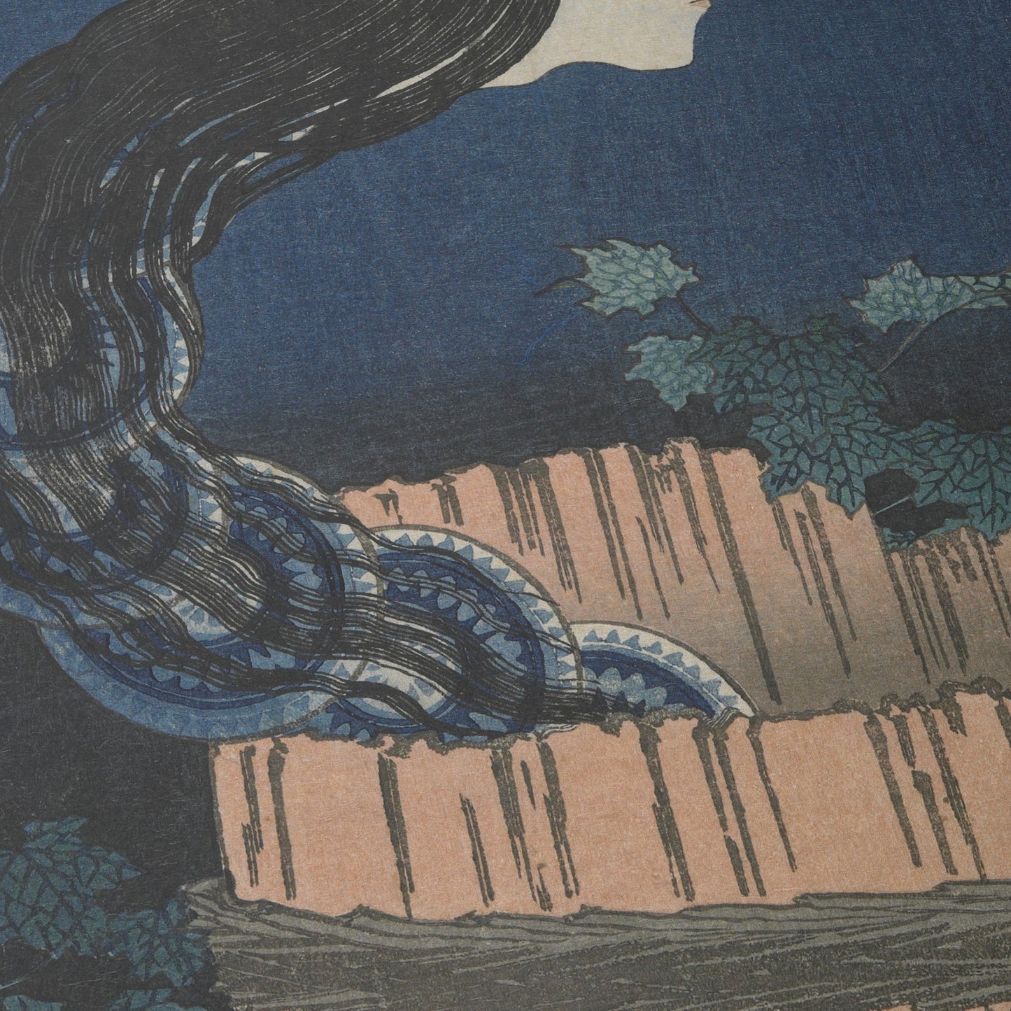 One Hundred Ghost Tales: Sarayashiki | Katsushika Hokusai | 1831-1832