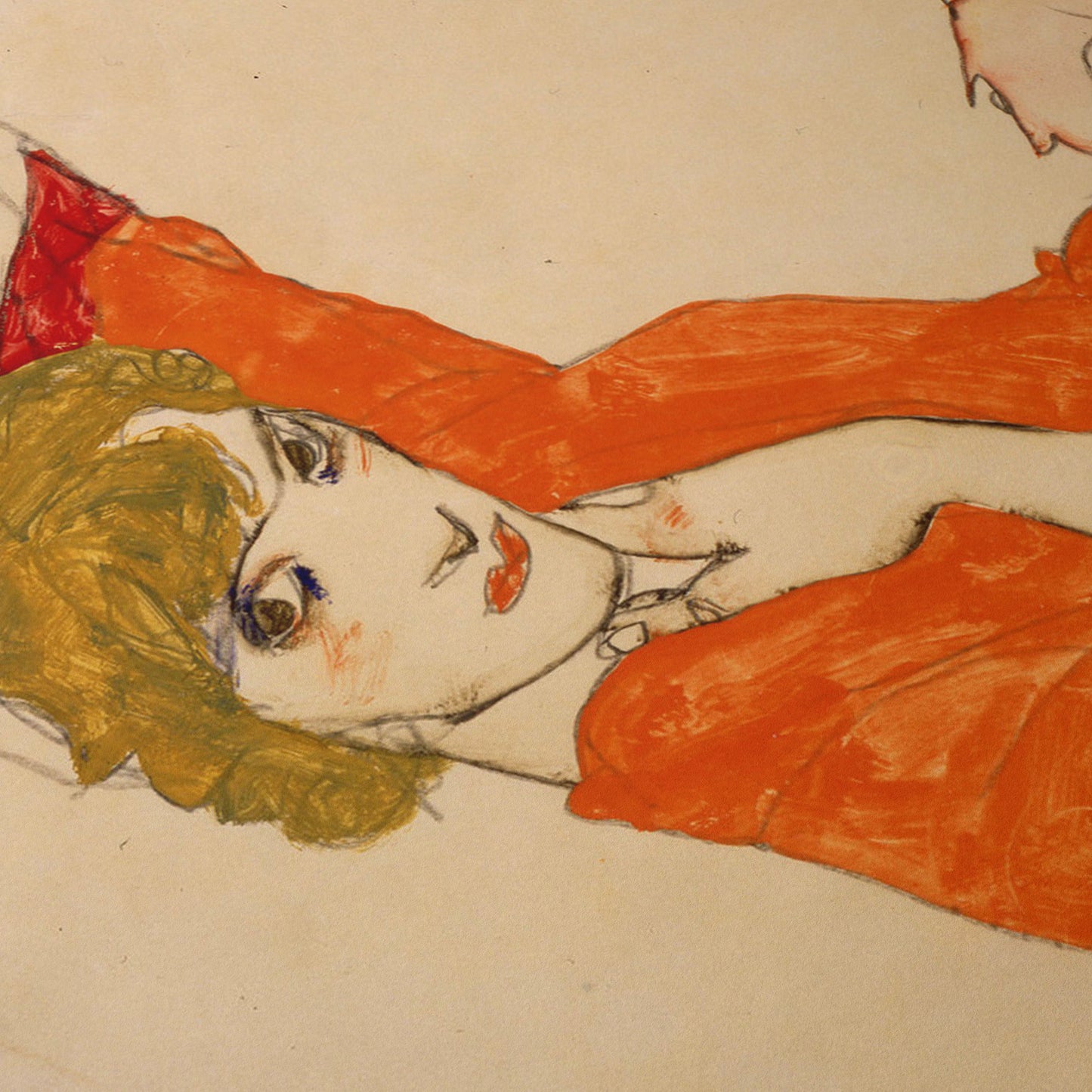 Wally with a Red Blouse | Egon Schiele | 1913