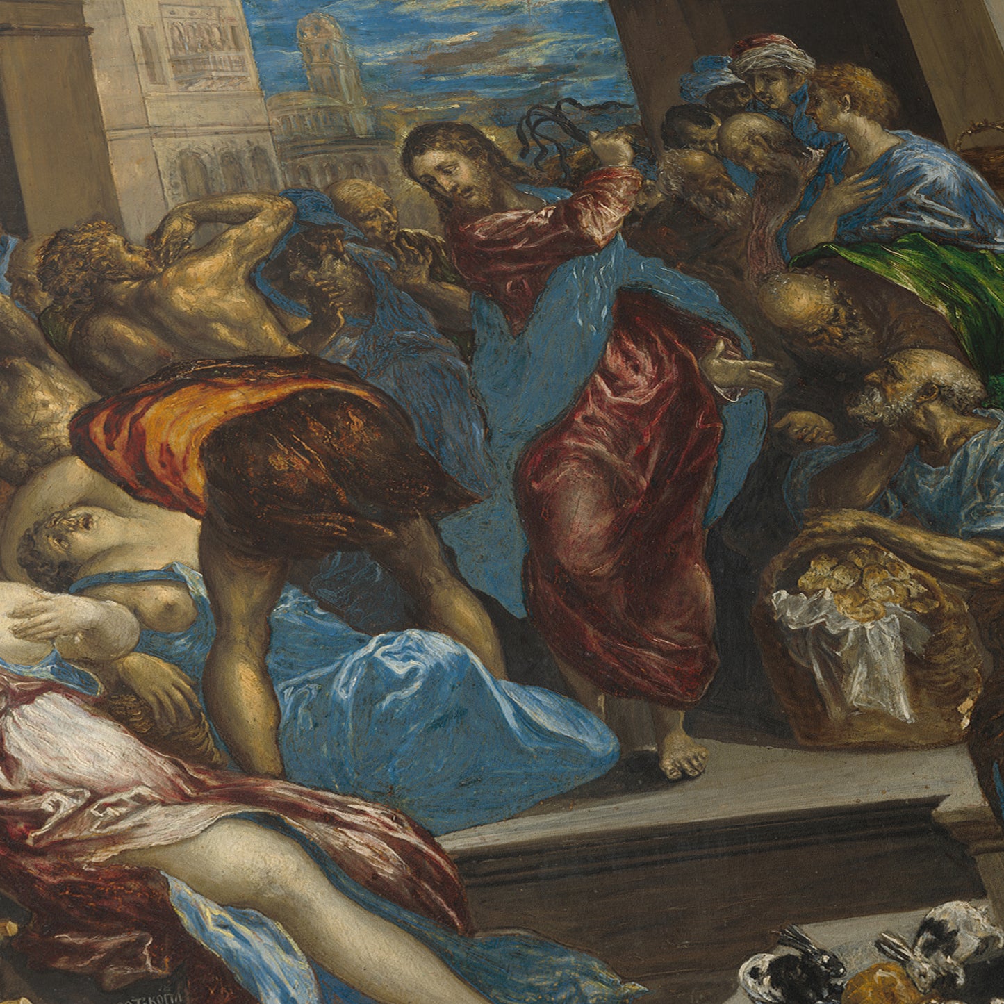 Christ Driving the Money Changers from the Temple (First Version) | El Greco | 1568