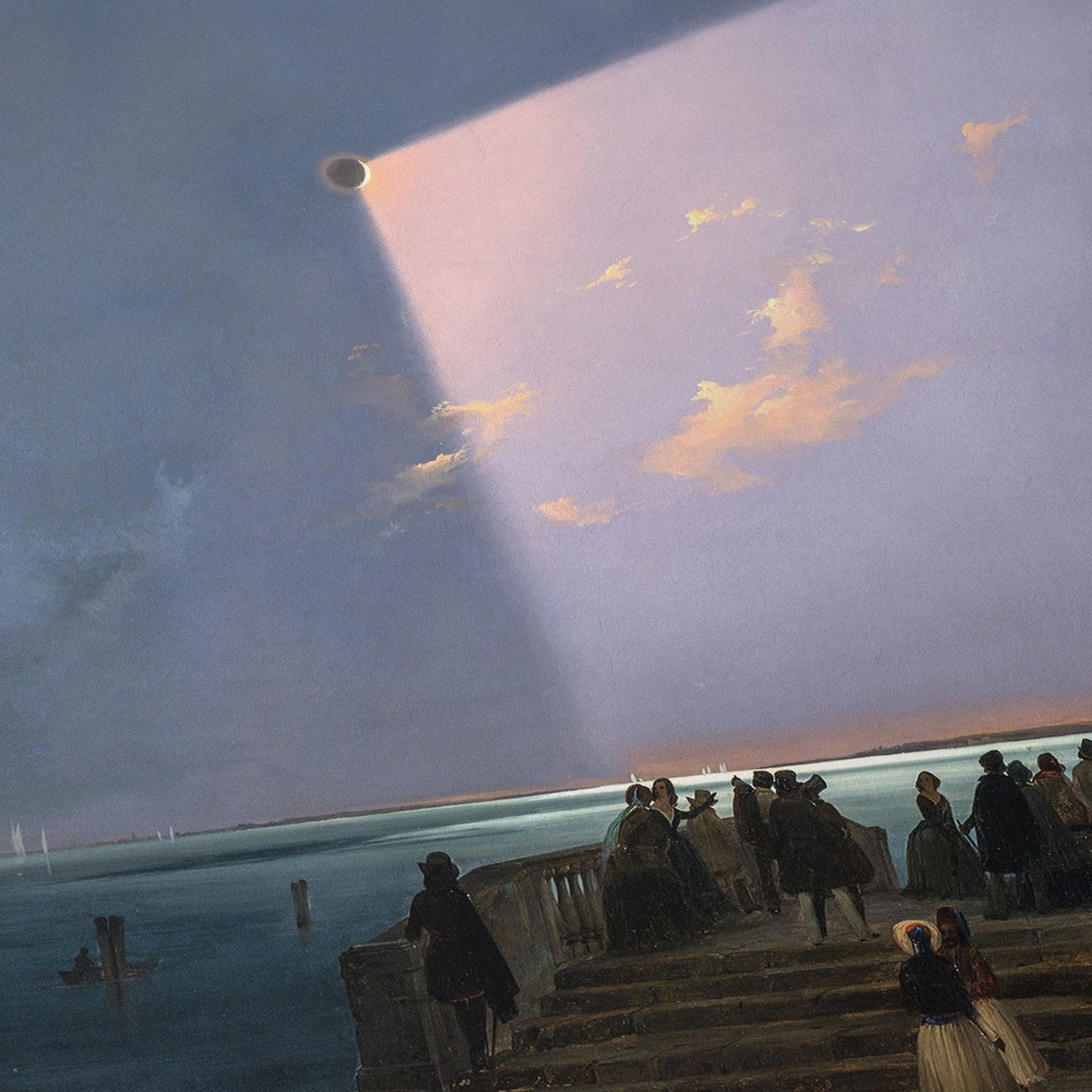 The Eclipse of the Sun in Venice | Ippolito Caffi | 1842