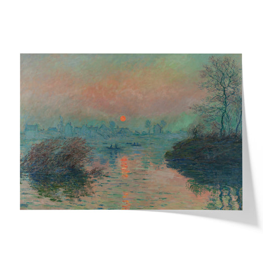 Sunset on the Seine at Lavacourt | Claude Monet | 1880