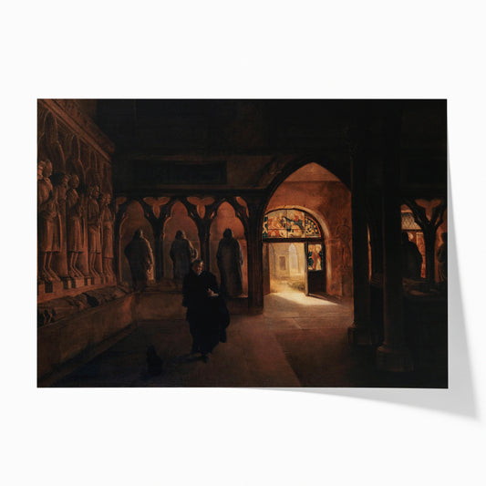 The 14th Century Sculpture Room at the Musee des Monuments | Francais Charles Marie Bouton | 1810