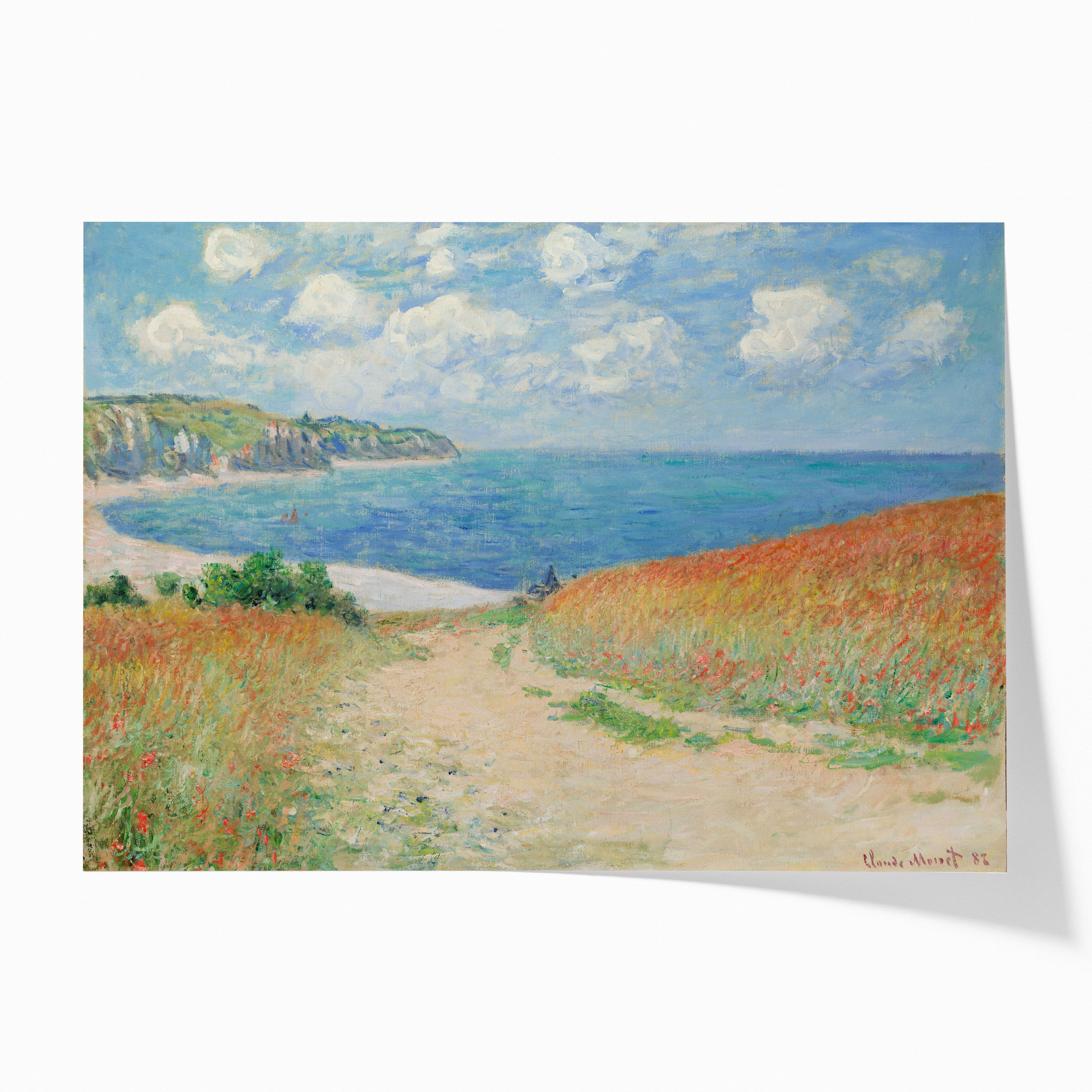 Oil Painting After Monet: shops Path At Pourville