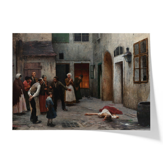 Murder in the House | Jakub Schikaneder | 1889