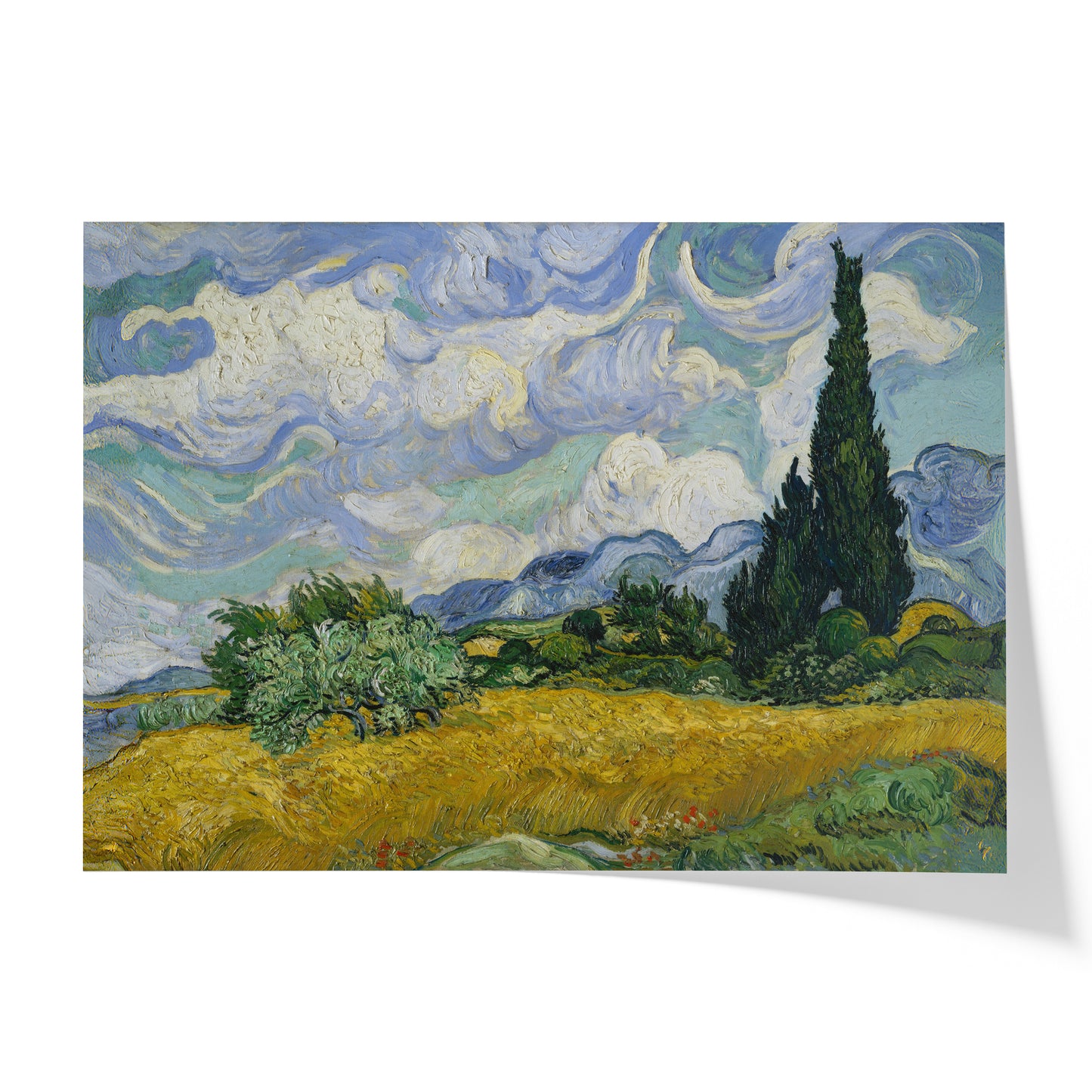 Wheat Field with Cypresses | Vincent van Gogh | 1889