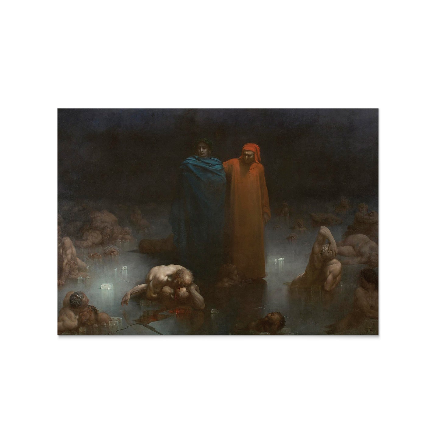 Dante and Virgil in the Ninth Circle of Hell | Gustave Doré | 1861