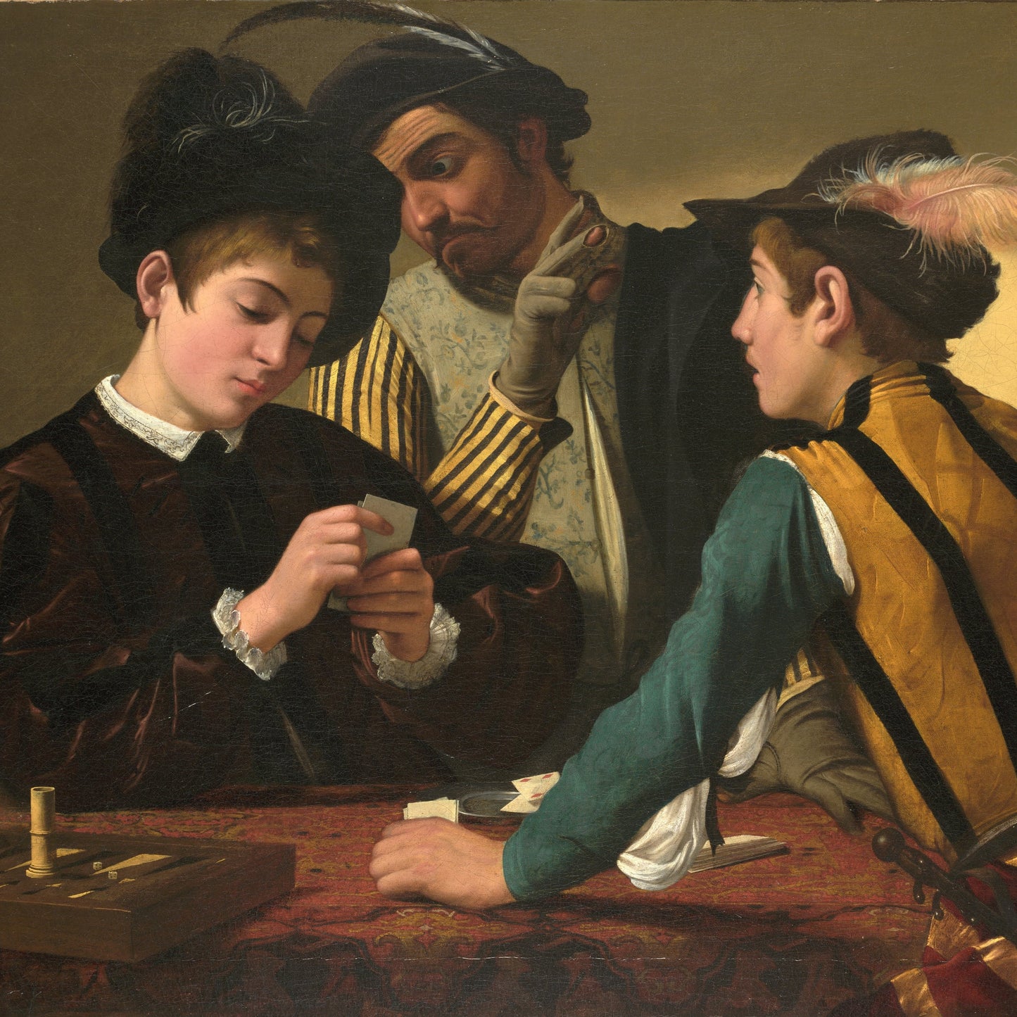 The Cardsharps | Caravaggio | 1594