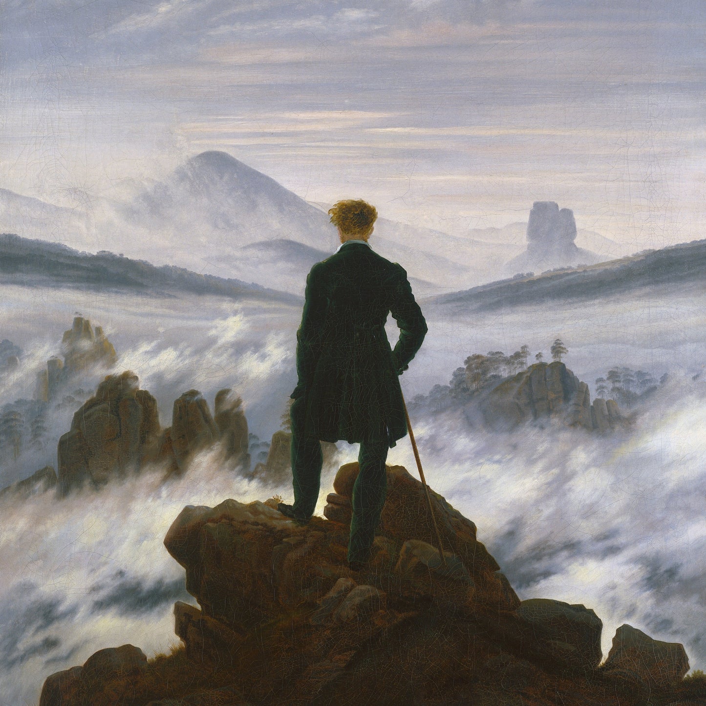 Wanderer above the Sea of Fog | Caspar David Friedrich | 1818