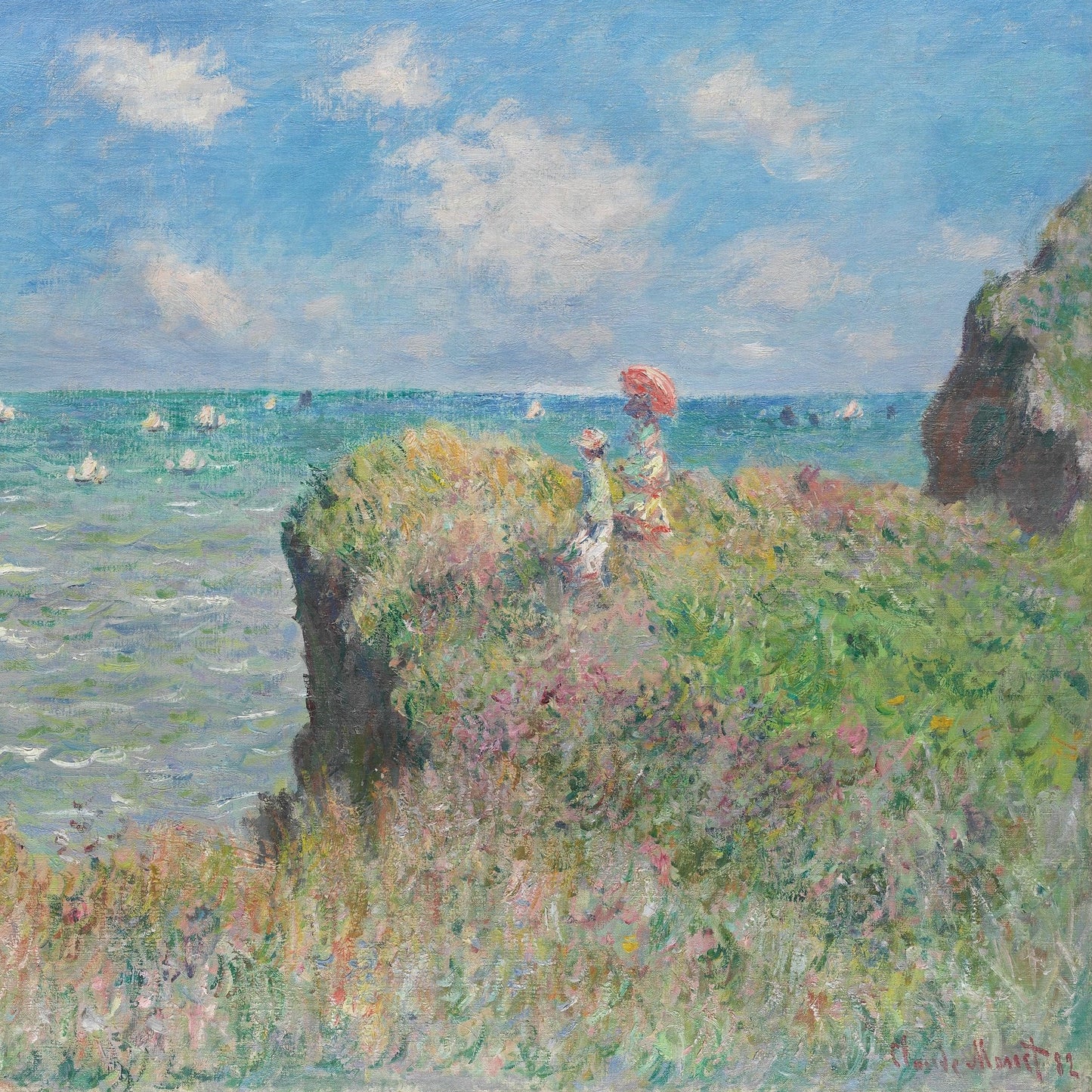 Cliff Walk at Pourville | Claude Monet | 1882