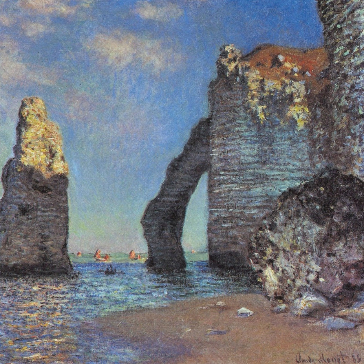 The Cliffs at Etretat | Claude Monet | 1885