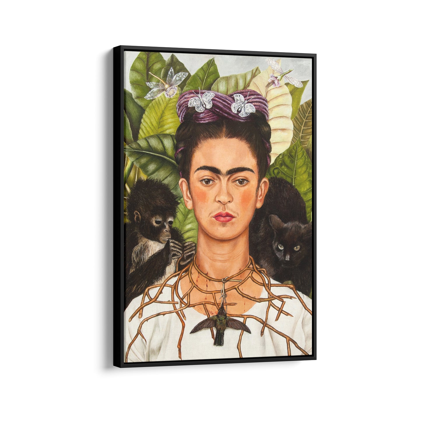 Self-Portrait with Thorn Necklace and Hummingbird | Frida Kahlo | 1940