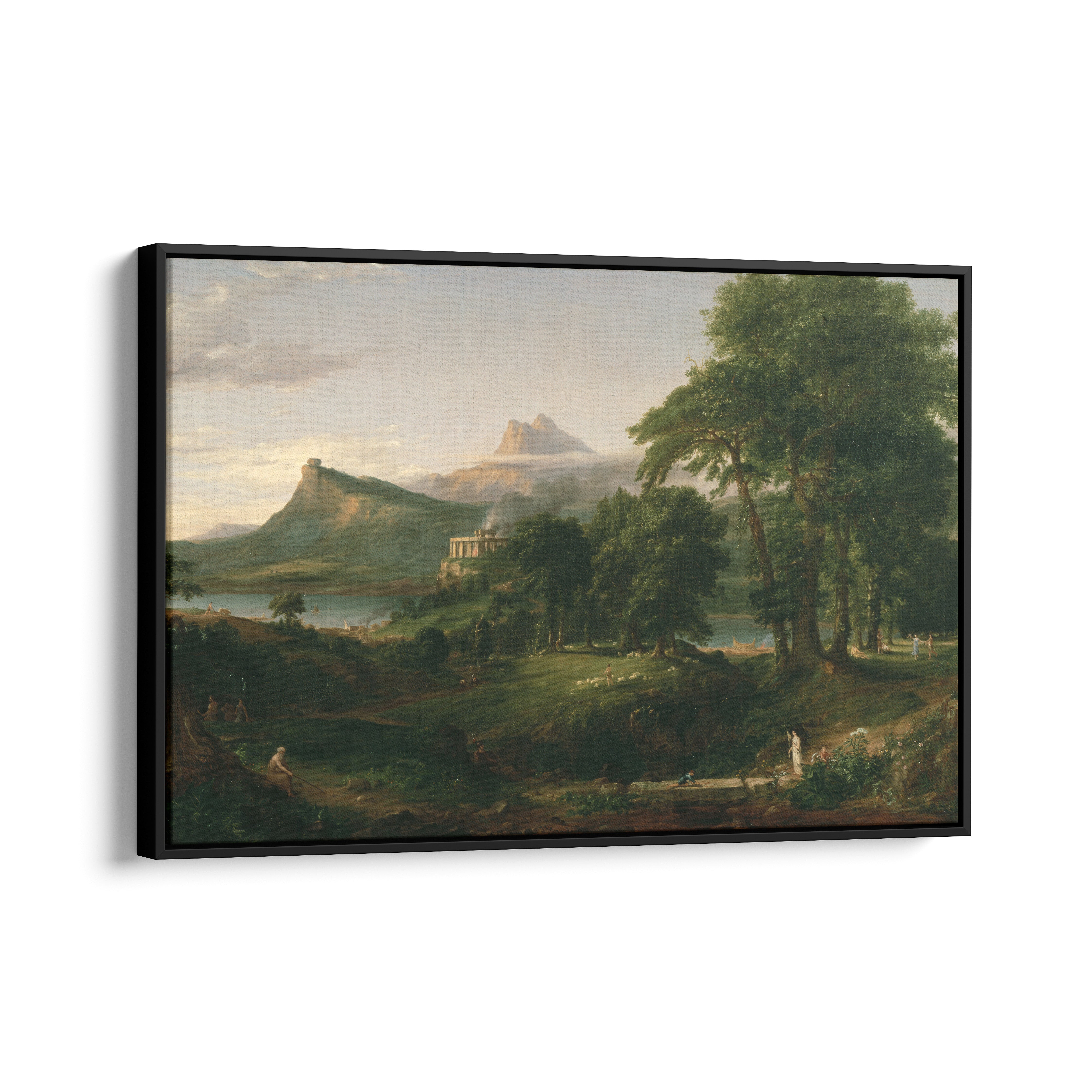 Thomas Cole - The Course of Empire The Arcadian or Pastoral State 1836 - %100 Oil Painting orders - Renaissance Canvas Wall Art - Hand Painted