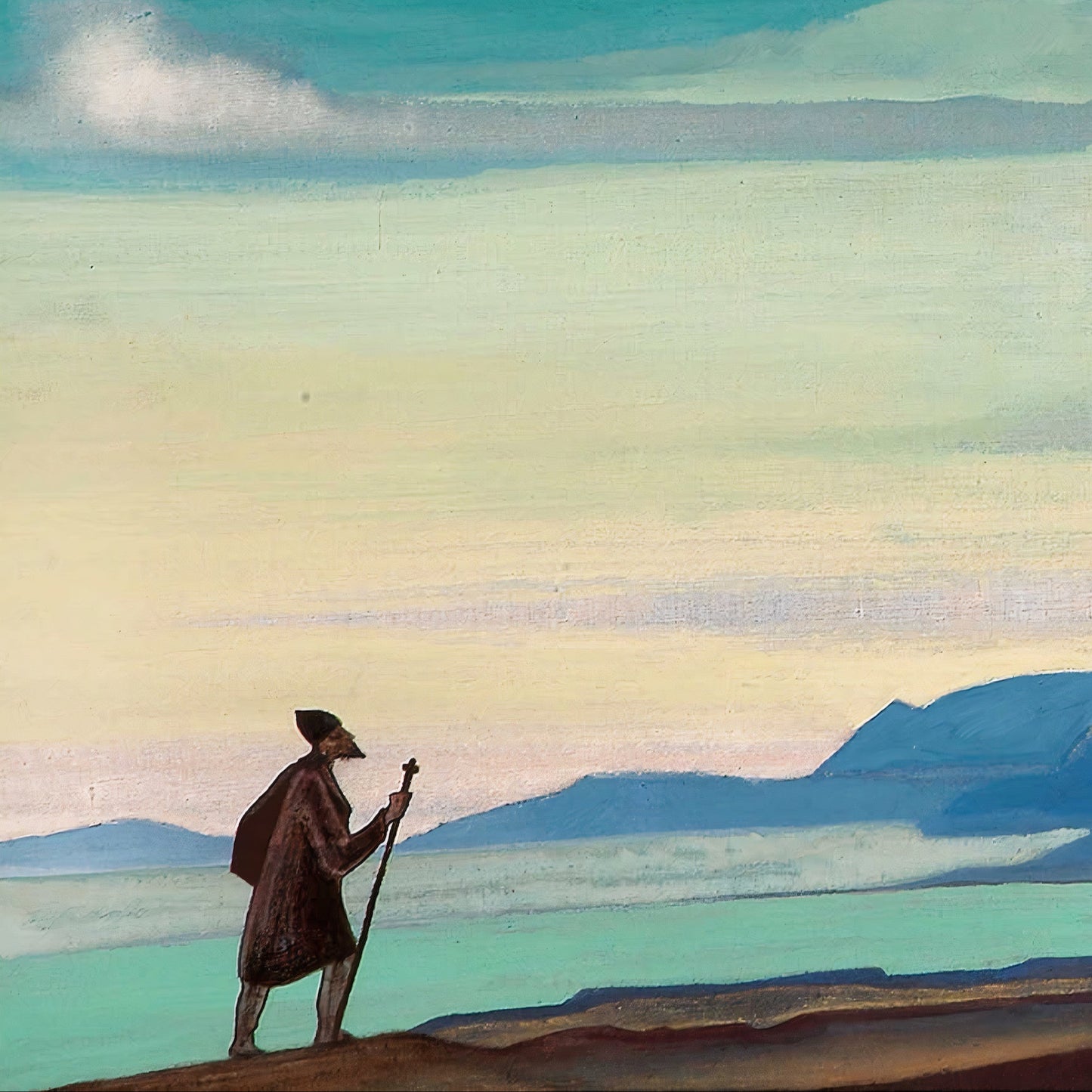 Wanderer from the Resplendent City | Nicholas Roerich | 1933