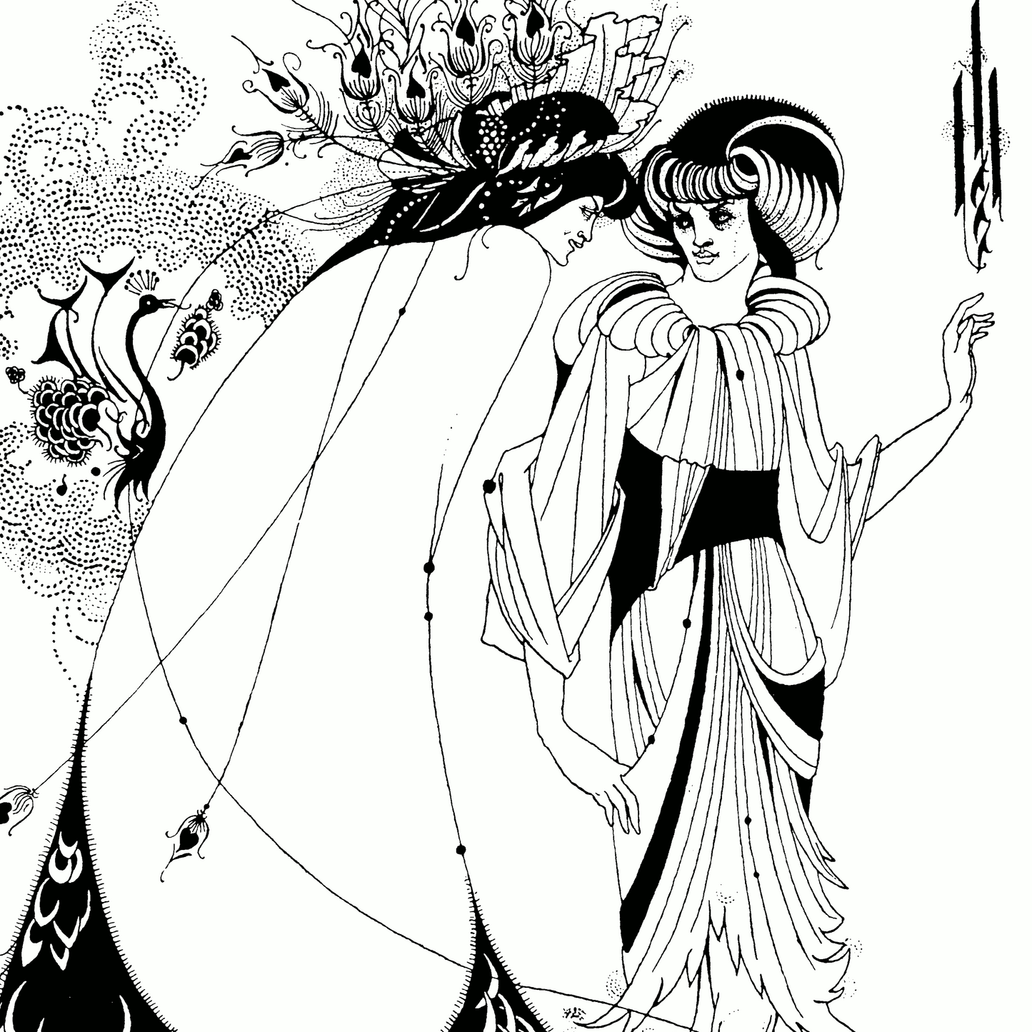 The Peacock Skirt | Aubrey Beardsley | 1893