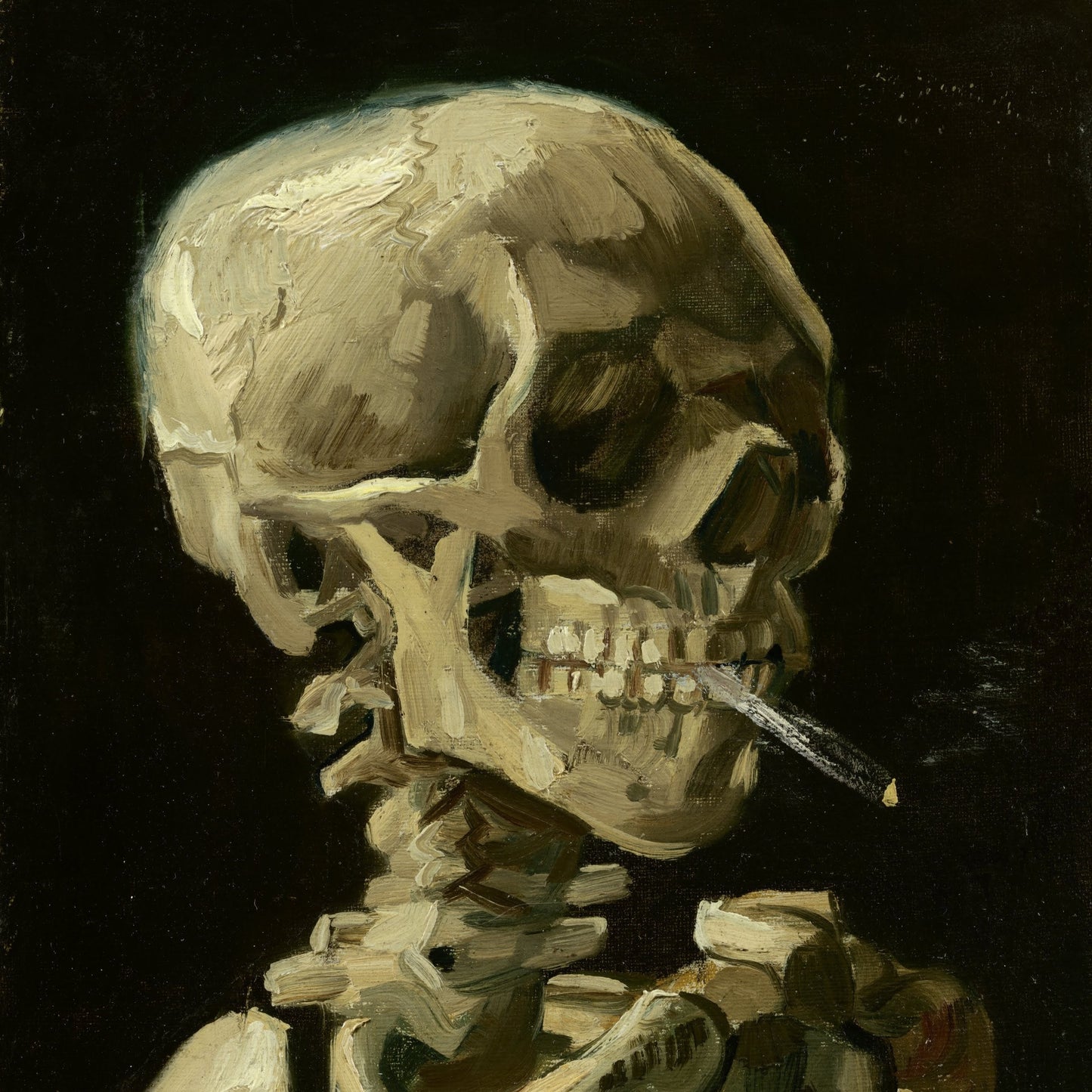 Skeleton with a Cigarrette | Vincent van Gogh | 1886