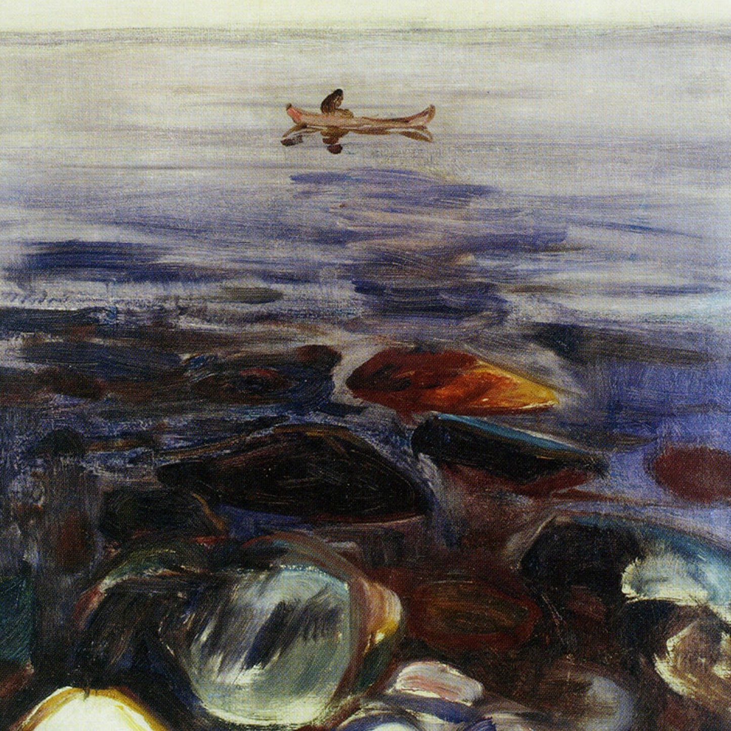 Rowing Boat on the Sea | Edvard Munch | 1900