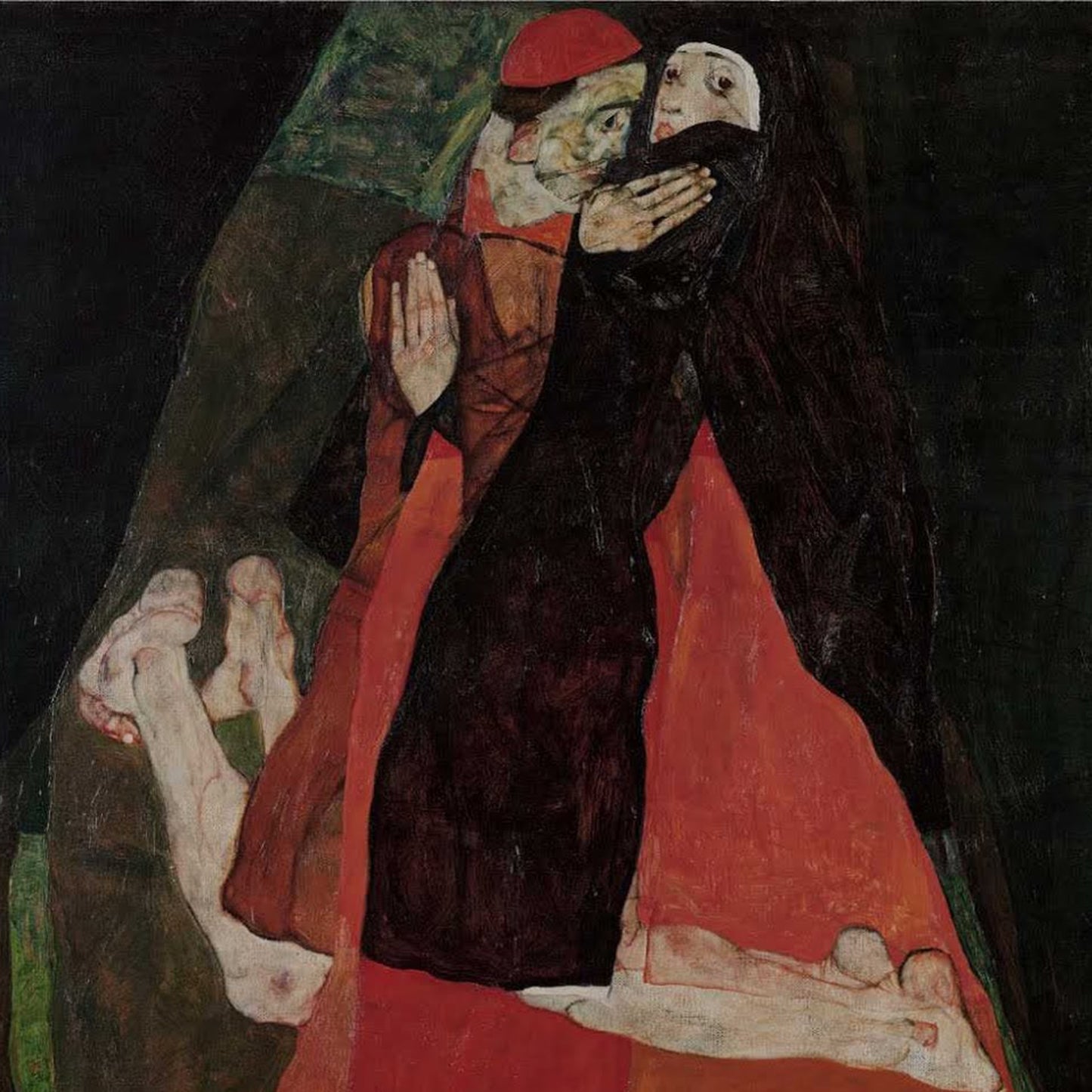 Cardinal and Nun | Egon Schiele | 1912