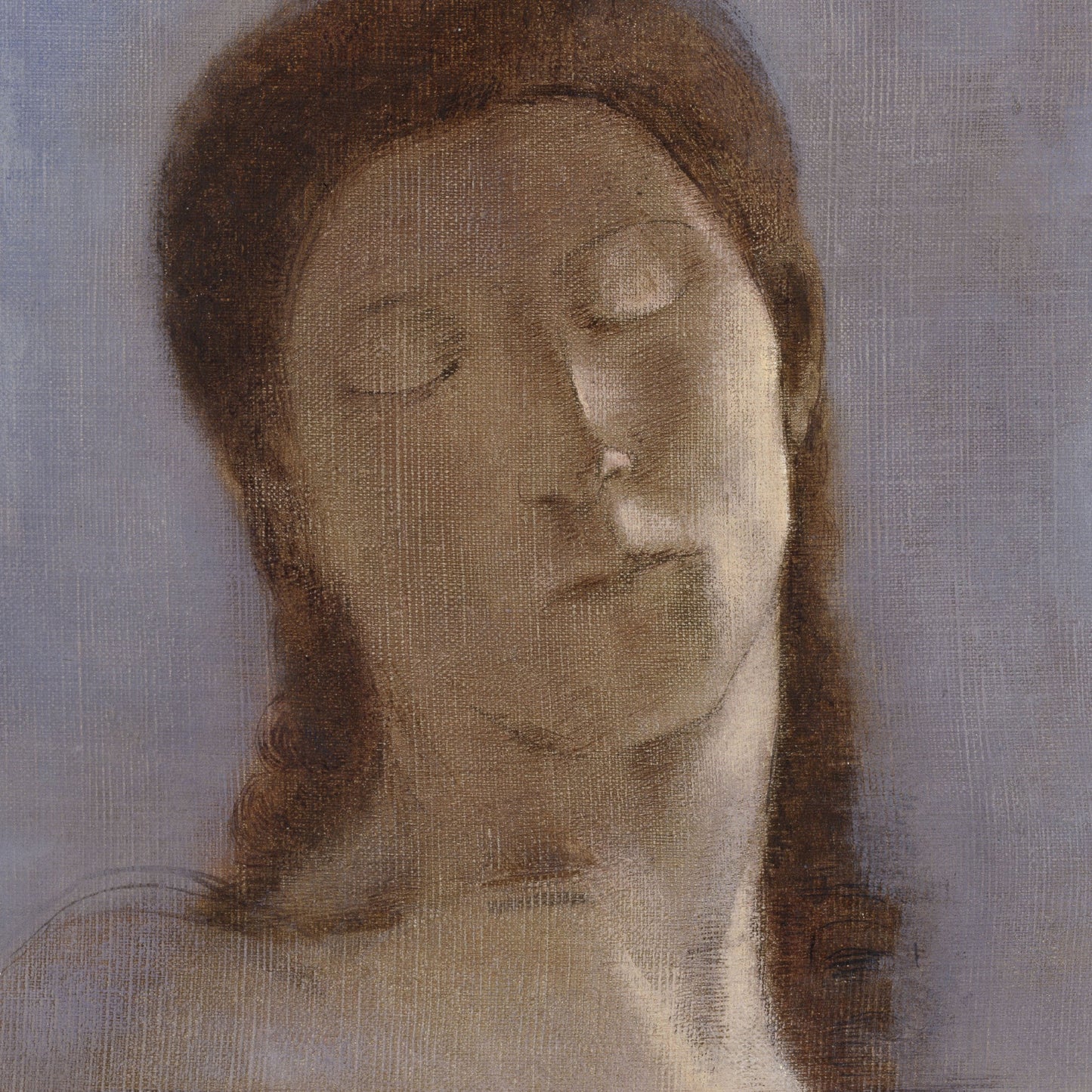 Closed Eyes | Odilon Redon | 1890