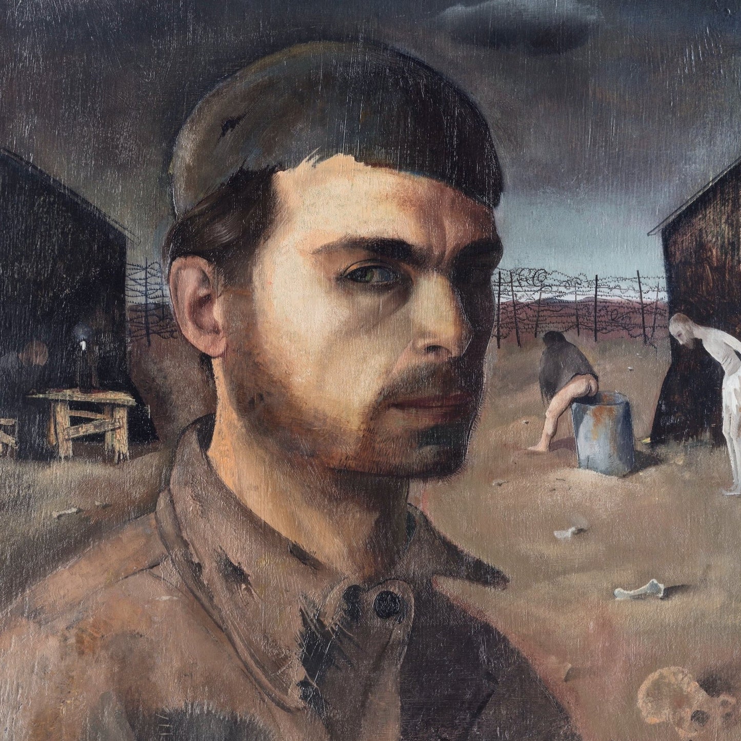 Self Portrait in The Camp | Felix Nussbaum | 1940