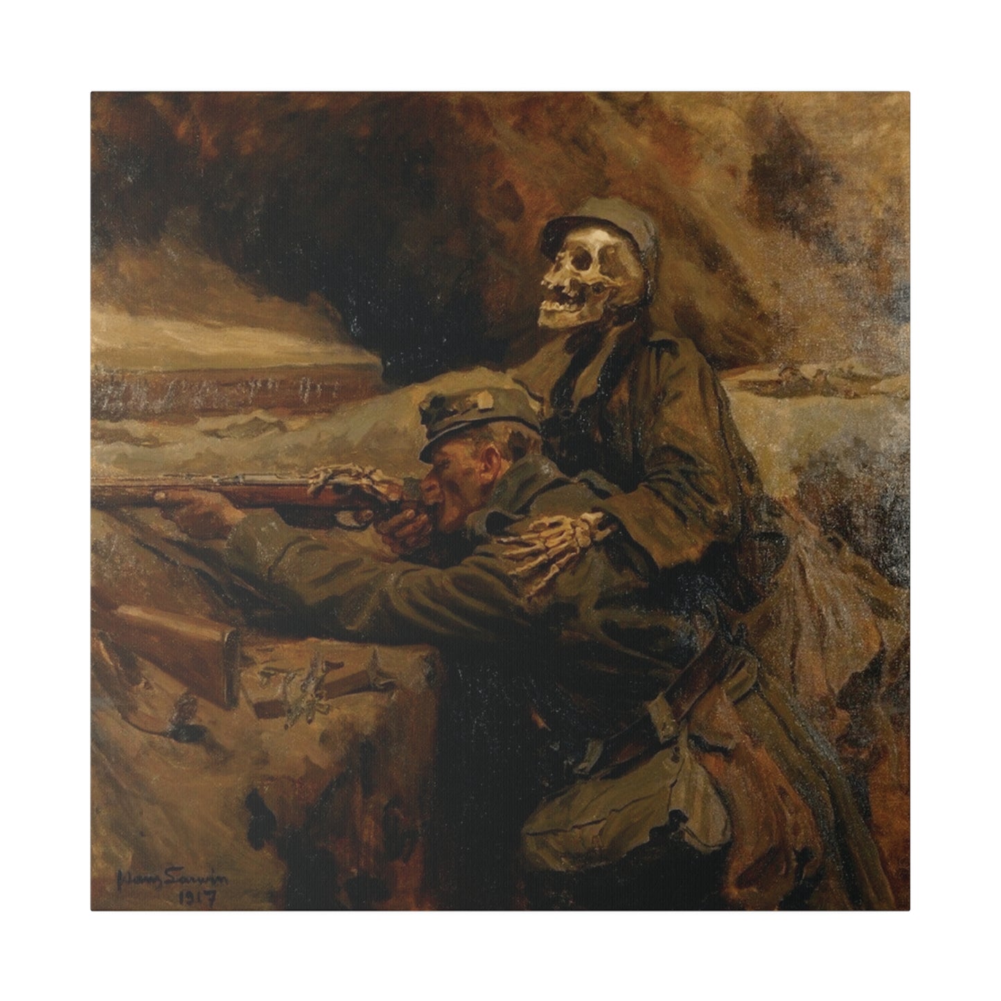 The Soldier And The Death | Hans Larwin | 1917