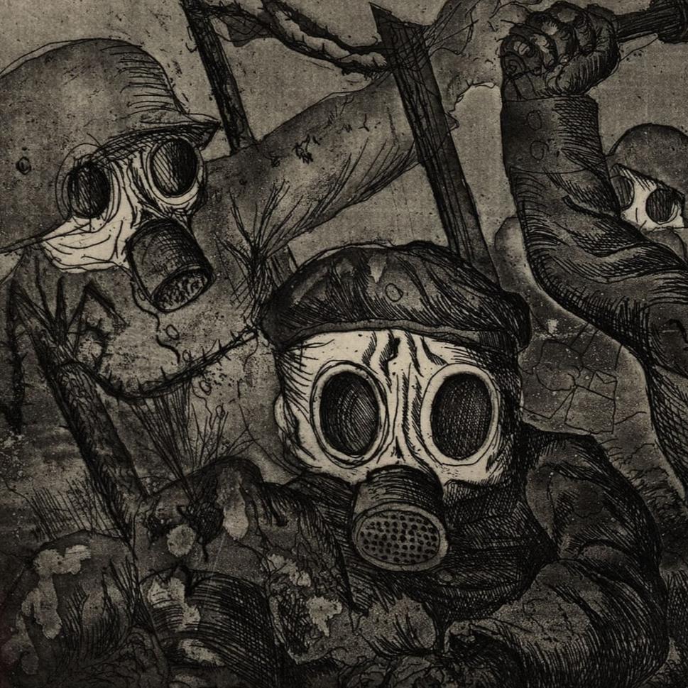 Stormtroopers Advance Under a Gas Attack | Otto Dix | 1924