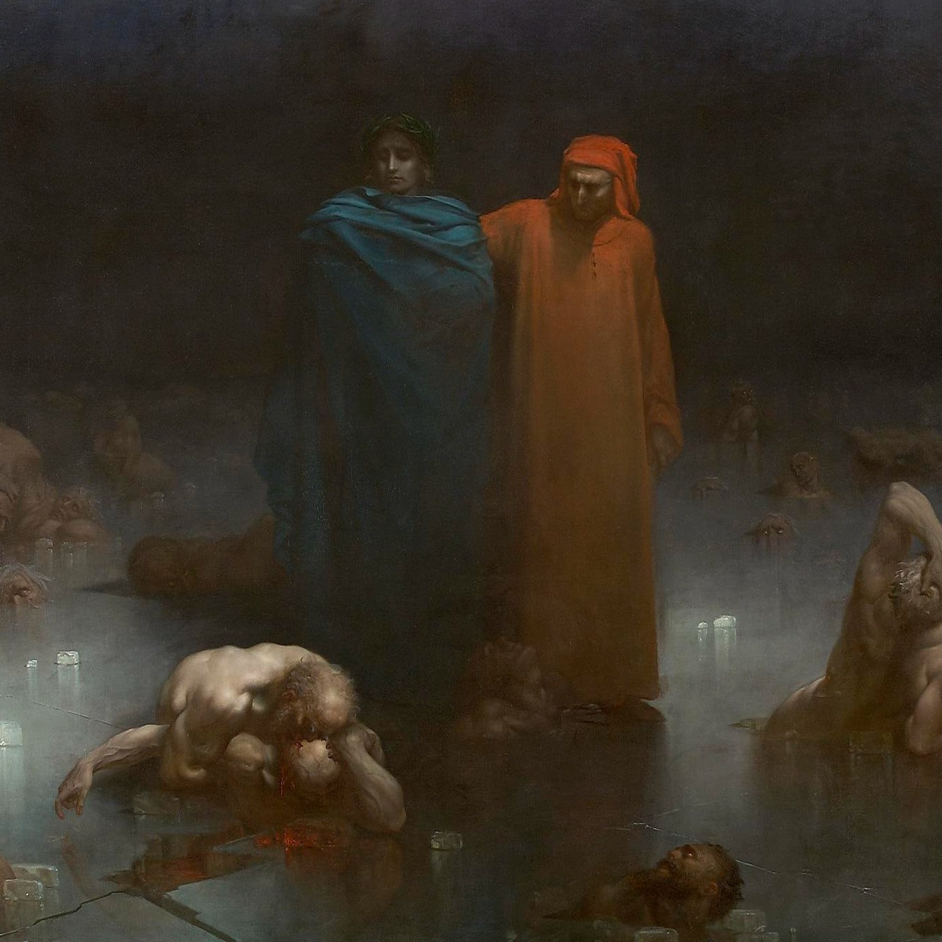 Dante and Virgil in the Ninth Circle of Hell | Gustave Doré | 1861