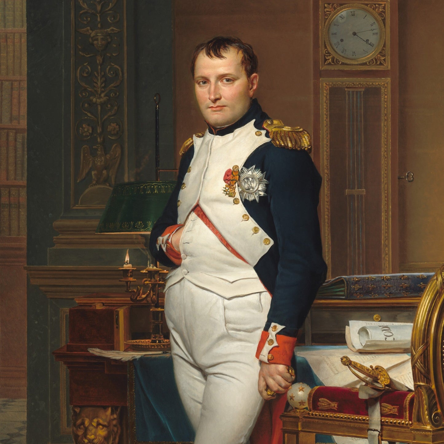 The Emperor Napoleon in His Study at the Tuileries | Jacques-Louis David | 1812